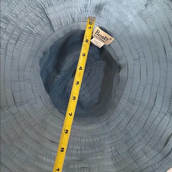 Brontë Amsterdam Blue and Gray a Women's large foldable Sun Hat 👒 - Picture 7 of 16